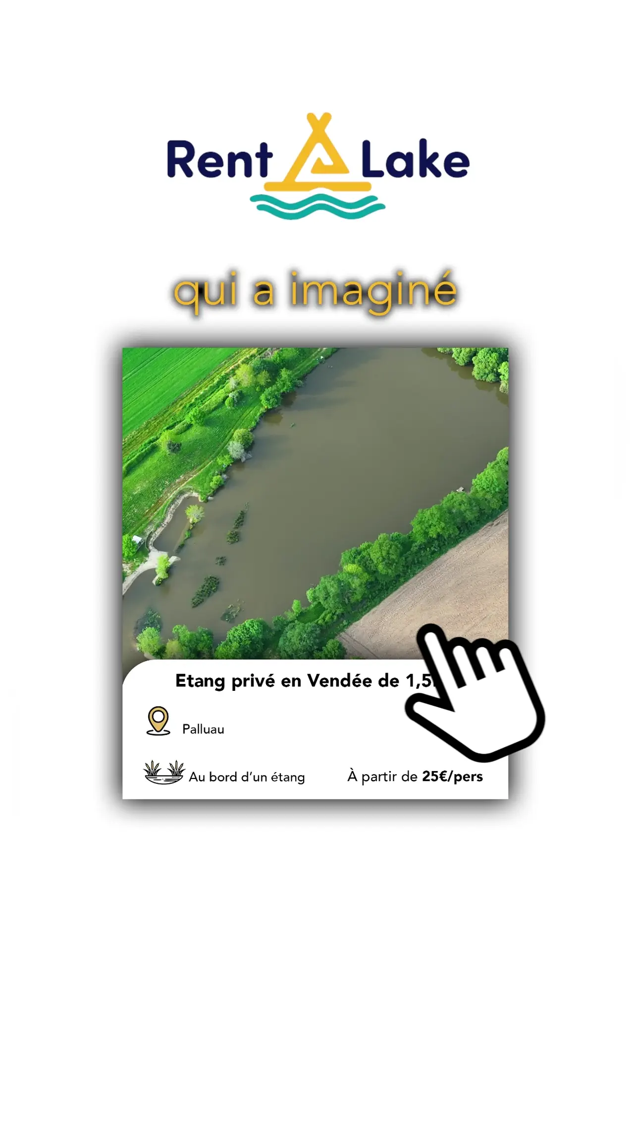 Video Étang privé en Vendée de 1,5 ha