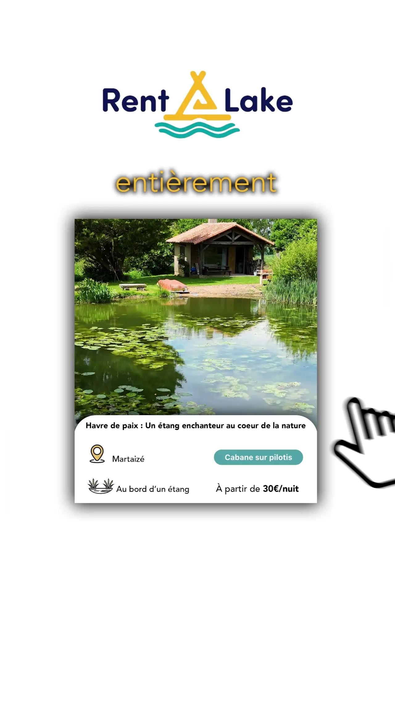 Video Havre de paix : Un étang enchanteur au cœur de la nature pour un ressourcement total